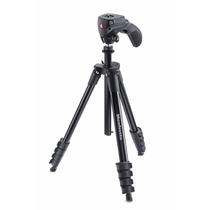  Manfrotto MKCOMPACTACN-BK - statyw COMPACT ACTION 5 sekc. z gł. hybryd. - czarny 