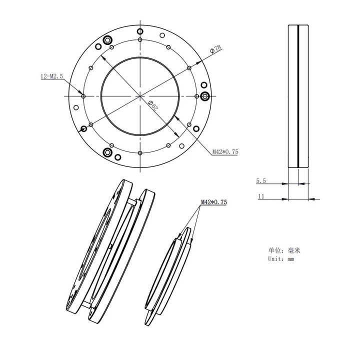 Adapter przechyłu ZWO T2-TILTER-II