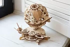 Model mechaniczny drewniany Ugears Globus - Puzzle 3D