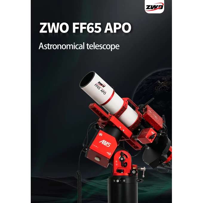 Apochromatischer Refraktor ZWO FF65 AP 65/416 Quintuplet