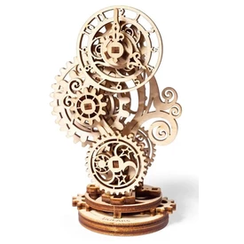 Puzzle 3D Model Drewniany Zegar Steampunk Ugears