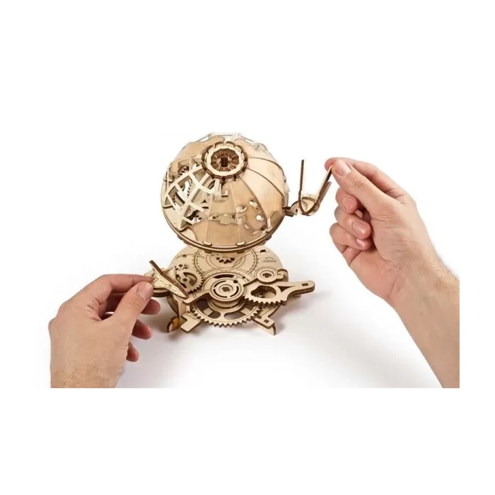 Model mechaniczny drewniany Ugears Globus - Puzzle 3D