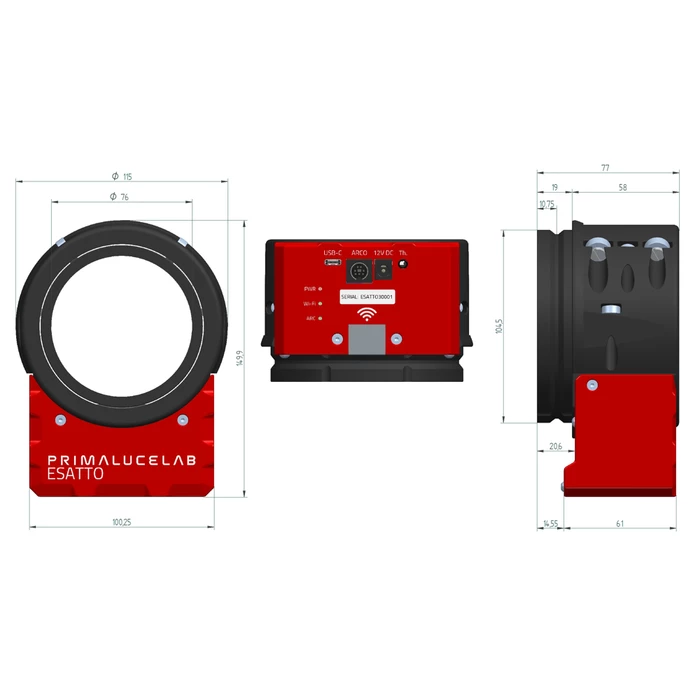 Wyciąg elektroniczny PrimaLuceLab ESATTO 3&quot;