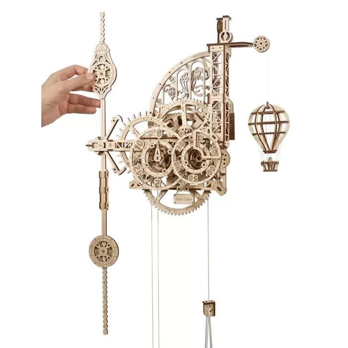 Puzzle 3D Zegar Ścienny z Wahadłem Aero Clock Ugears